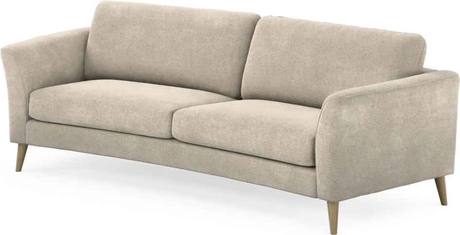 Bridge - 3-sits soffa svängd - Beige