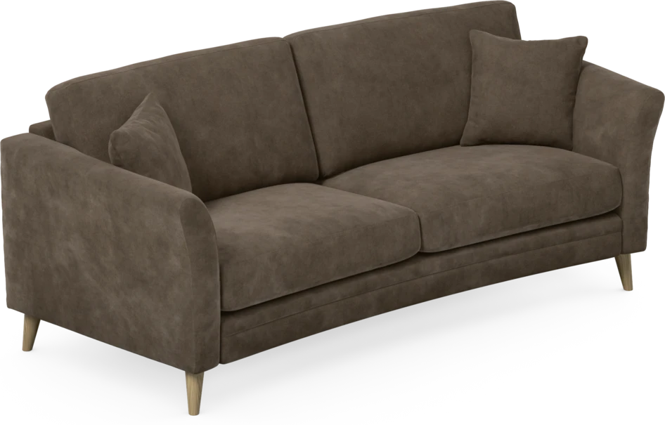 Eden - 2,5-sits soffa svängd - Brun
