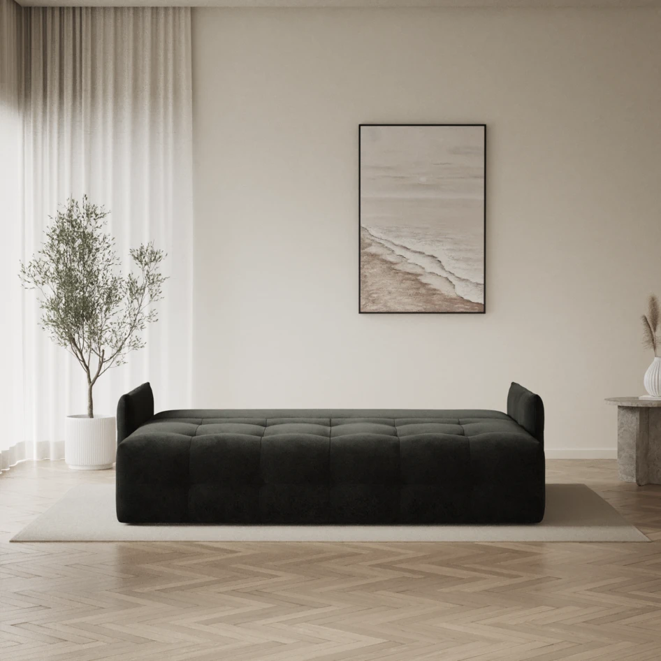 Bella - Bäddsoffa 3-sits - Svart