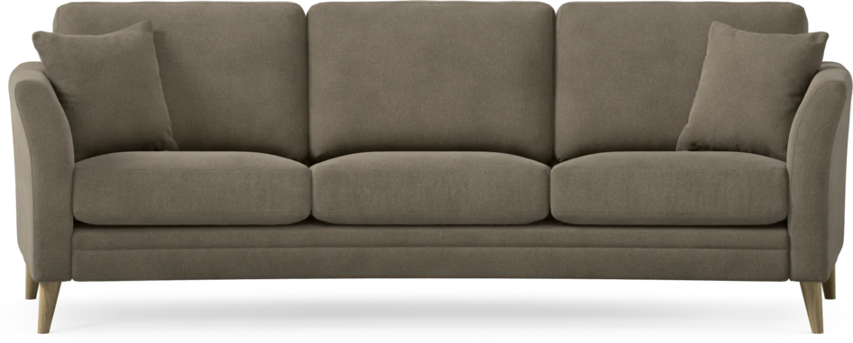 Eden - 3-sits soffa svängd - Beige