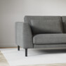 Willow - 3-sits soffa med divan vänster, fast klädsel - Grå