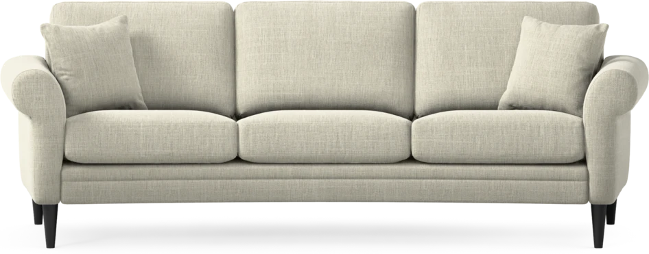 Eden - 3-sits soffa svängd - Beige