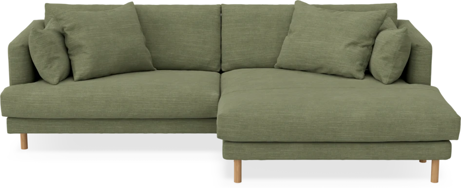 Harper - 4-sits med schäslong XL höger - Grön