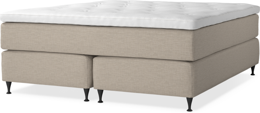 Delux Dream - Kontinentalsäng, dubbelsäng med bäddmadrass - Beige