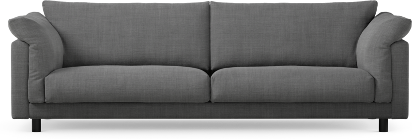 Cherrie - 4-sits soffa, fast klädsel - Grå