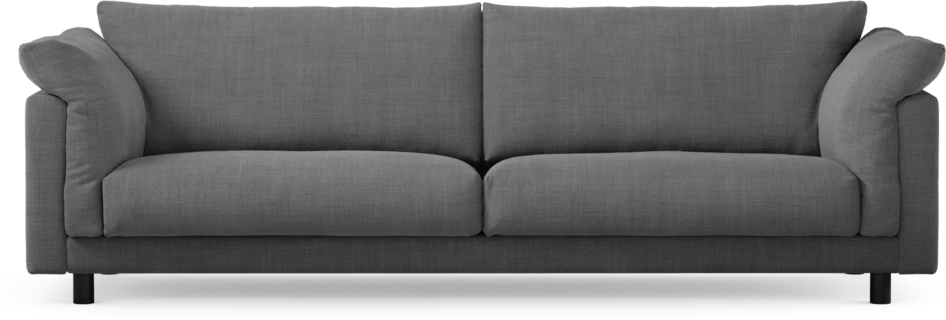 Cherrie - 4-sits soffa, fast klädsel - Grå