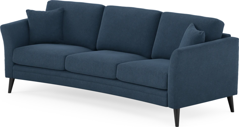 Eden - 3-sits soffa svängd - Blå