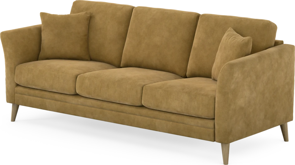 Eden - 3-sits soffa - Gul