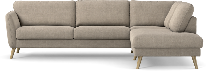 Bridge - 3-sits soffa med divan höger - Beige