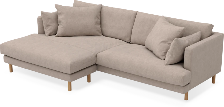 Harper - 4-sits med schäslong XL vänster - Beige