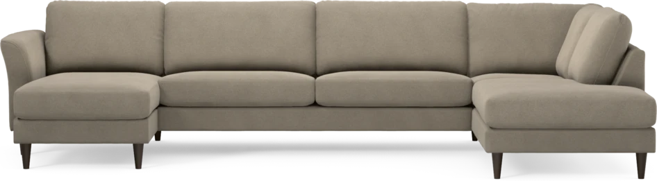 Bridge - 3-sits soffa med schäslong vänster och divan höger - Beige