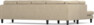 Eden - 3-sits soffa med divan - Beige