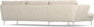 Madison Lux - 3-sits soffa med schäslong vänster - Beige