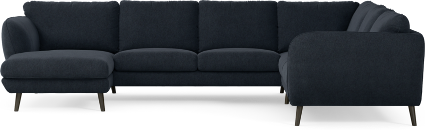 Madison - Hörnsoffa med schäslong vänster - Blå