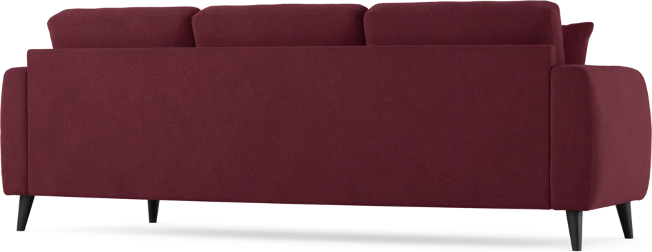 Eden - 3-sits soffa svängd - Röd