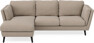 Madison Lux - 2-sits soffa med schäslong vänster - Beige