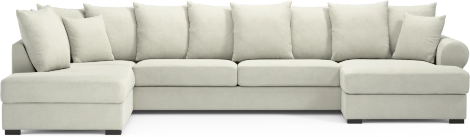 Town - 3-sits soffa med divan vänster och schäslong höger - Vit