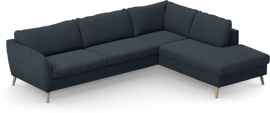 County - 2,5-sits soffa med divan höger - Blå