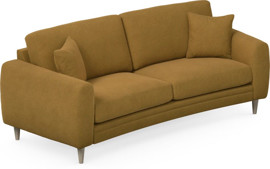 Eden - 2,5-sits soffa svängd - Gul