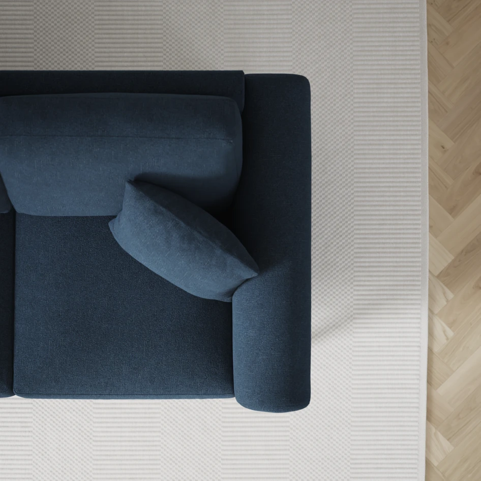Eden - 3-sits soffa - Blå