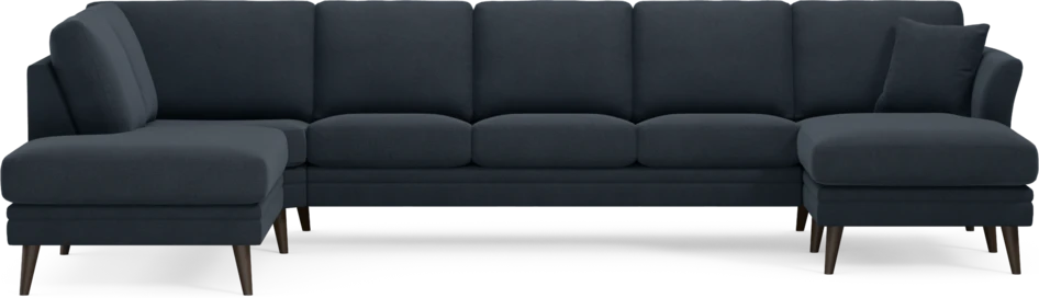 Eden - 3-sits soffa med divan vänster och schäslong höger - Blå