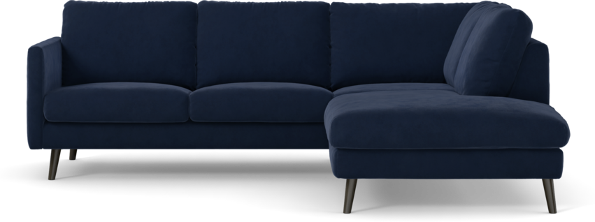 Madison Lux - 2-sits soffa med divan höger - Blå