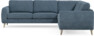 Bridge - Hörnsoffa, 2+2-sits - Blå