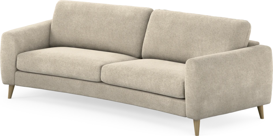 Bridge - 3-sits soffa svängd - Beige