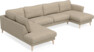 Bridge - 3-sits soffa med divan vänster och schäslong höger - Beige