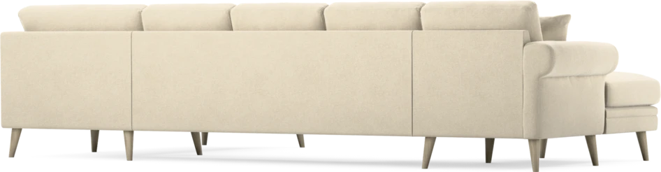 Eden - 3-sits soffa med schäslong vänster och divan höger - Beige