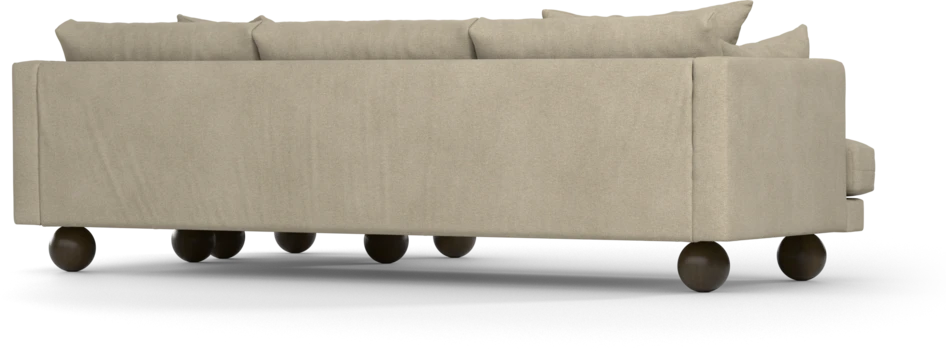 Harper - 4-sits med schäslong höger  - Beige