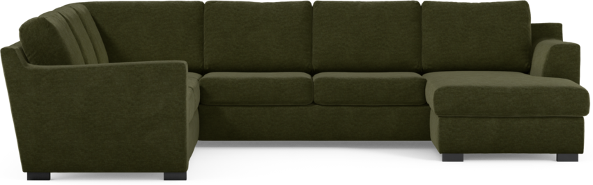 Friday - Hörnsoffa, 2+3-sits med schäslong höger - Grön