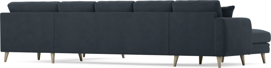 Eden - 3-sits soffa med schäslong vänster och divan höger - Blå