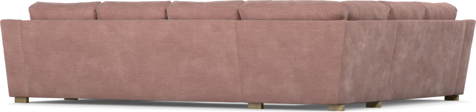 Friday - Hörnsoffa, 2+3-sits med schäslong höger - Rosa