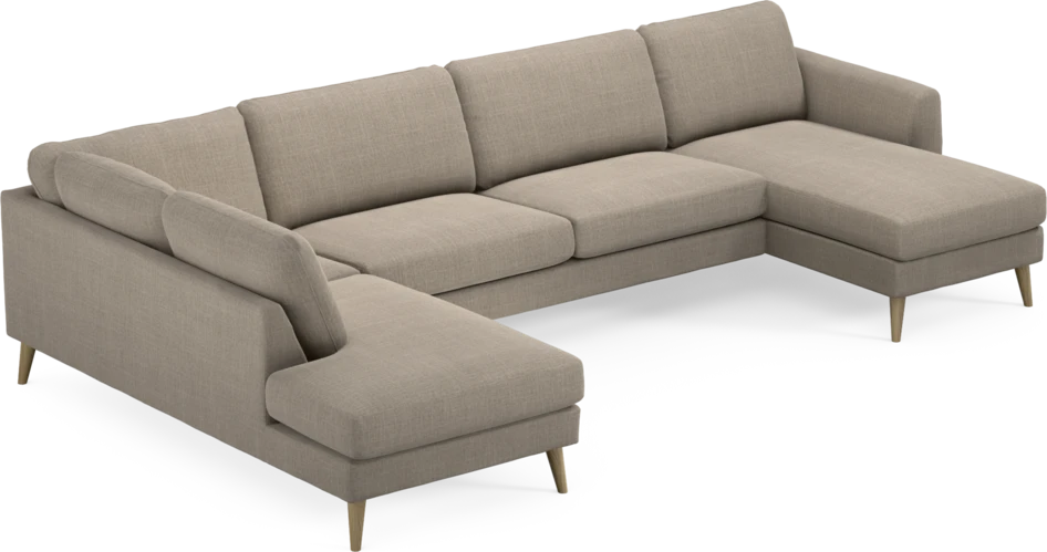 Bridge - 3-sits soffa med divan vänster och schäslong höger - Beige