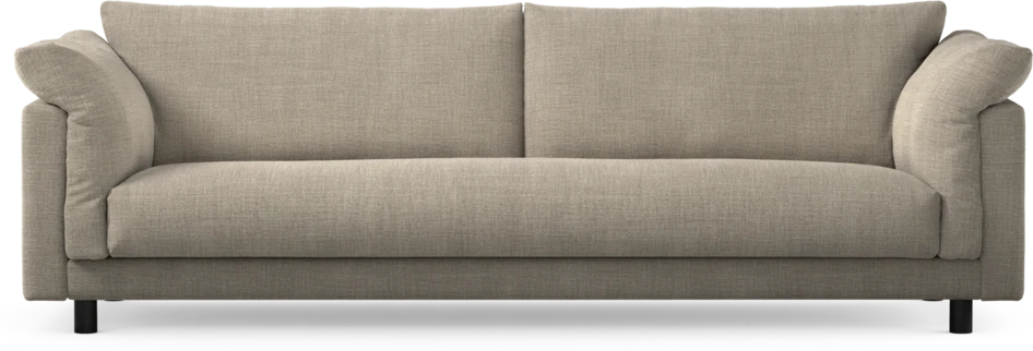 Cherrie - 4-sits soffa, hel dyna, fast klädsel - Beige