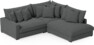 Rossi - 2-sits soffa med divan höger - Grå