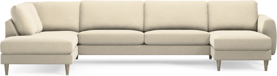 Bridge - 3-sits soffa med divan vänster och schäslong höger - Beige