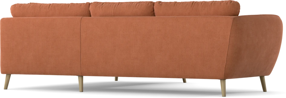 Madison Lux - 2-sits soffa med divan höger - Orange