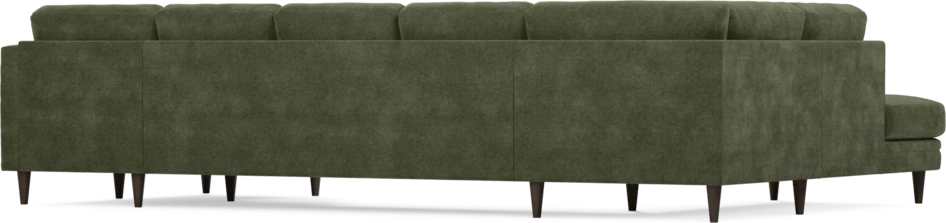 Eden - 3-sits soffa med divan vänster och schäslong höger - Grön