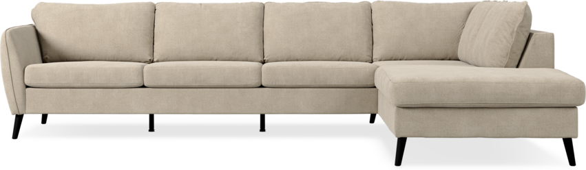 County - 3-sits soffa med divan höger - Beige