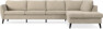 County - 3-sits soffa med divan höger - Beige