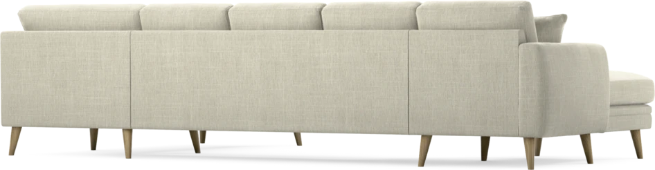 Eden - 3-sits soffa med schäslong vänster och divan höger - Beige