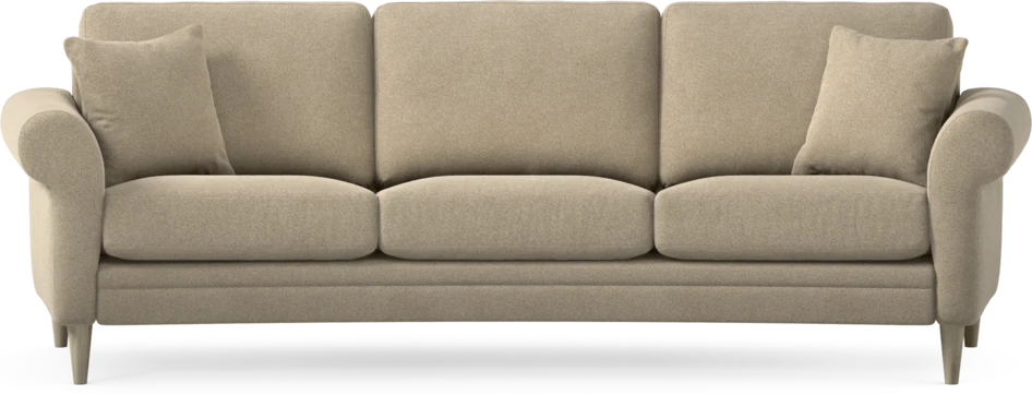 Eden - 3-sits soffa svängd - Beige