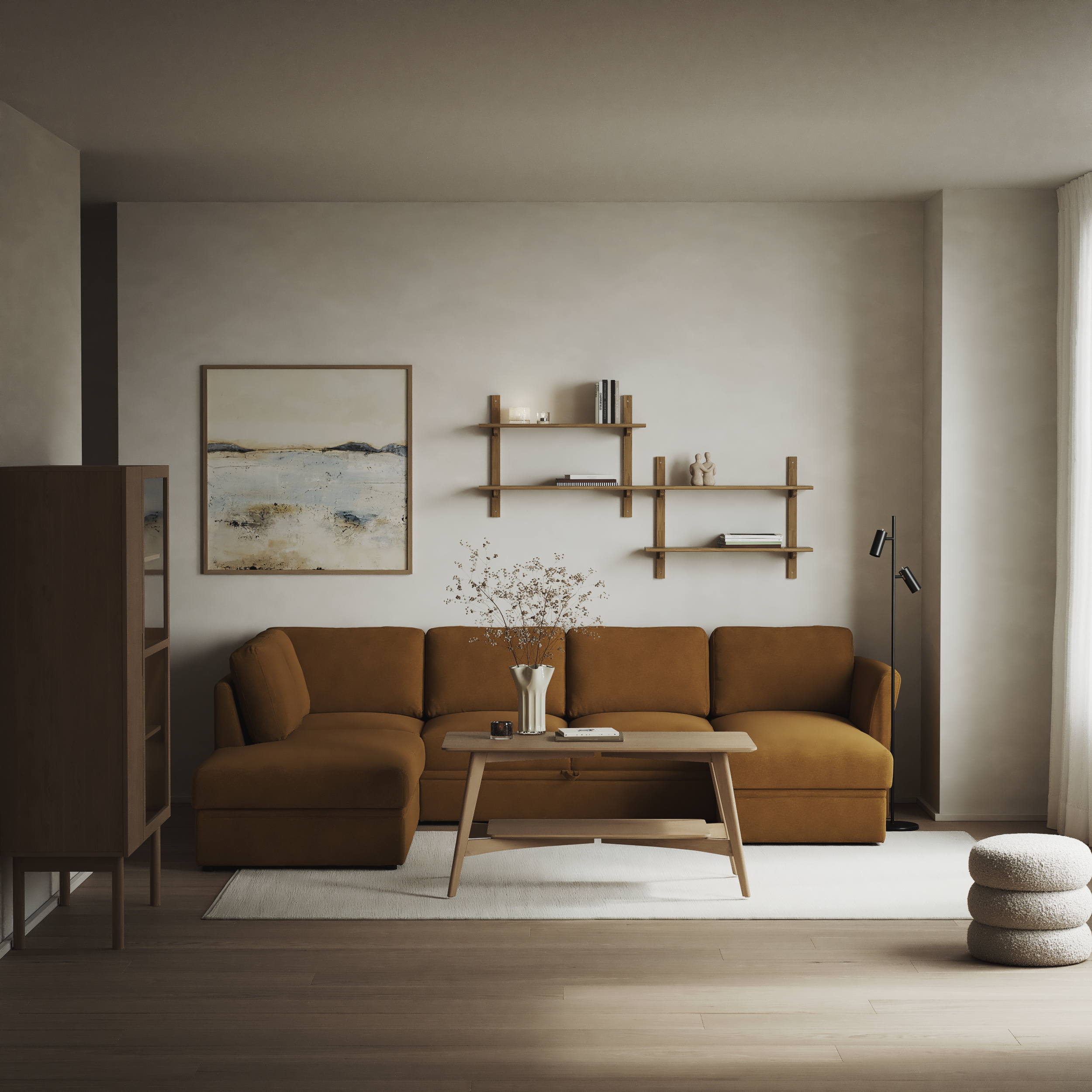 Öland - Bäddsoffa med divan vänster och schäslong höger - inspiration