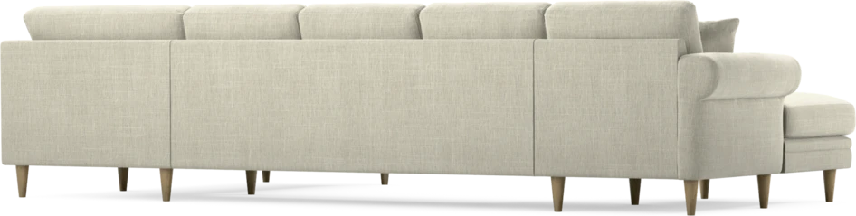 Eden - 3-sits soffa med schäslong vänster och divan höger - Beige