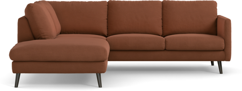 Madison Lux - 2-sits soffa med divan vänster - Röd