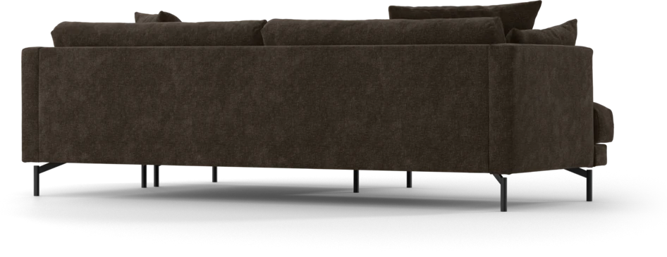 Harper - 4-sits med schäslong XL höger - Brun