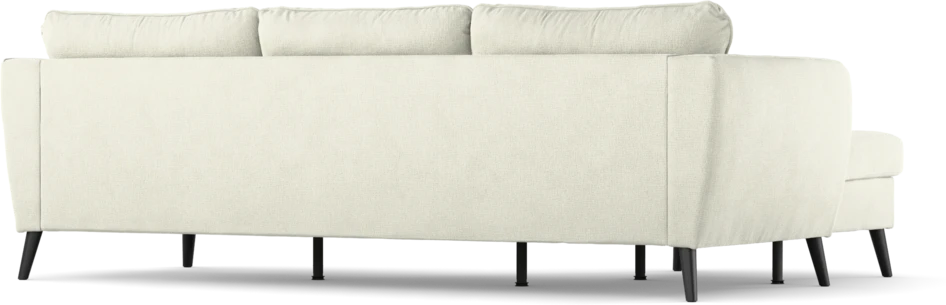 County - 3-sits soffa med flyttbar schäslong - Vit