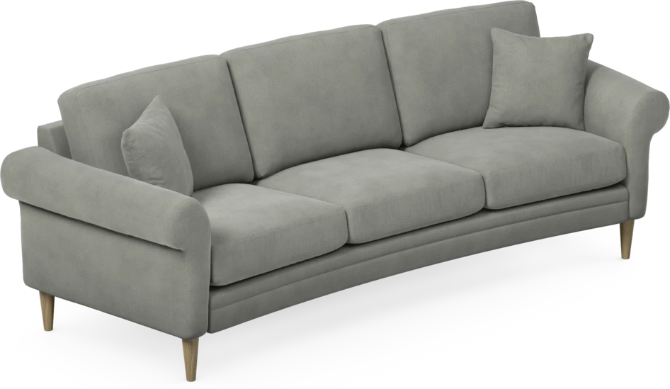 Eden - 3-sits soffa svängd - Grå
